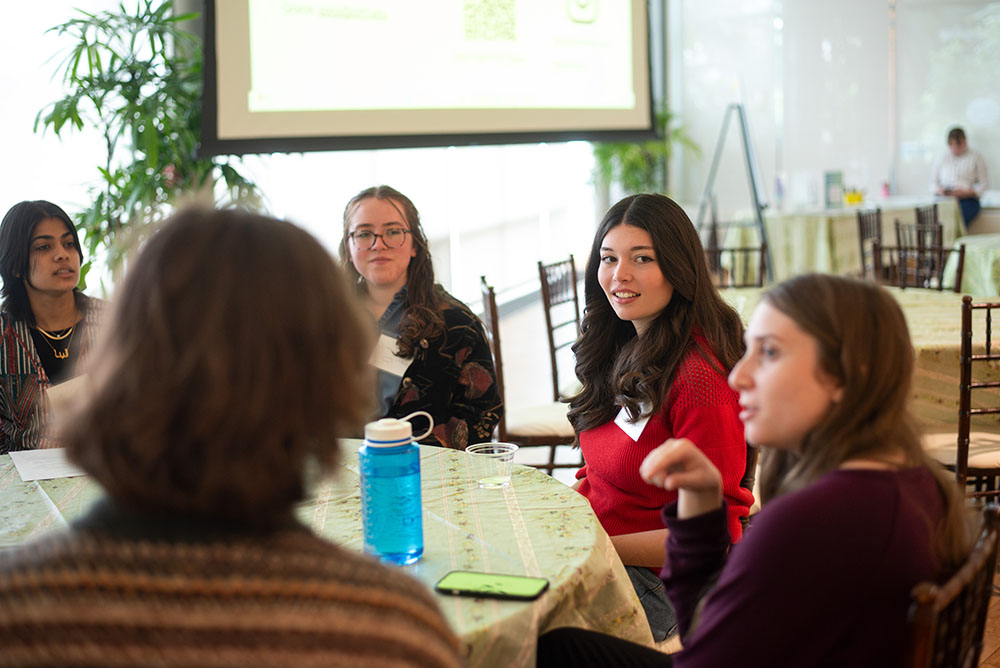 Siddiqui and University of Pittsburgh sophomore Grace King led a breakout session about how students can engage with sustainability at a university level and maximize their experiences to prepare for post-grad. “I enjoyed reflecting on how I've been able to engage with peers and encourage others to make similar connections and carry sustainability through their own paths from engaging with meaningful research to internships and studying abroad,” Siddiqui said.