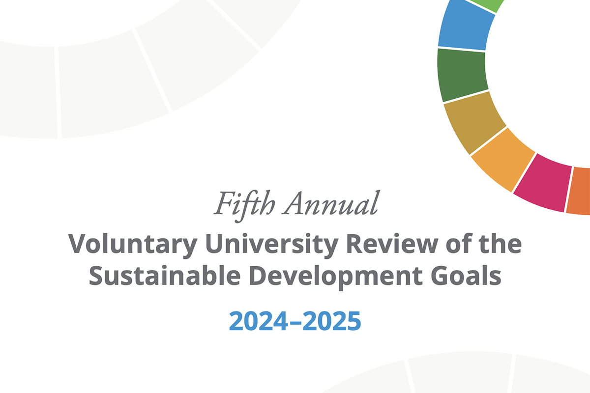 Fifth Annual Voluntary University Review of the Sustainable Development Goals 2024-2025