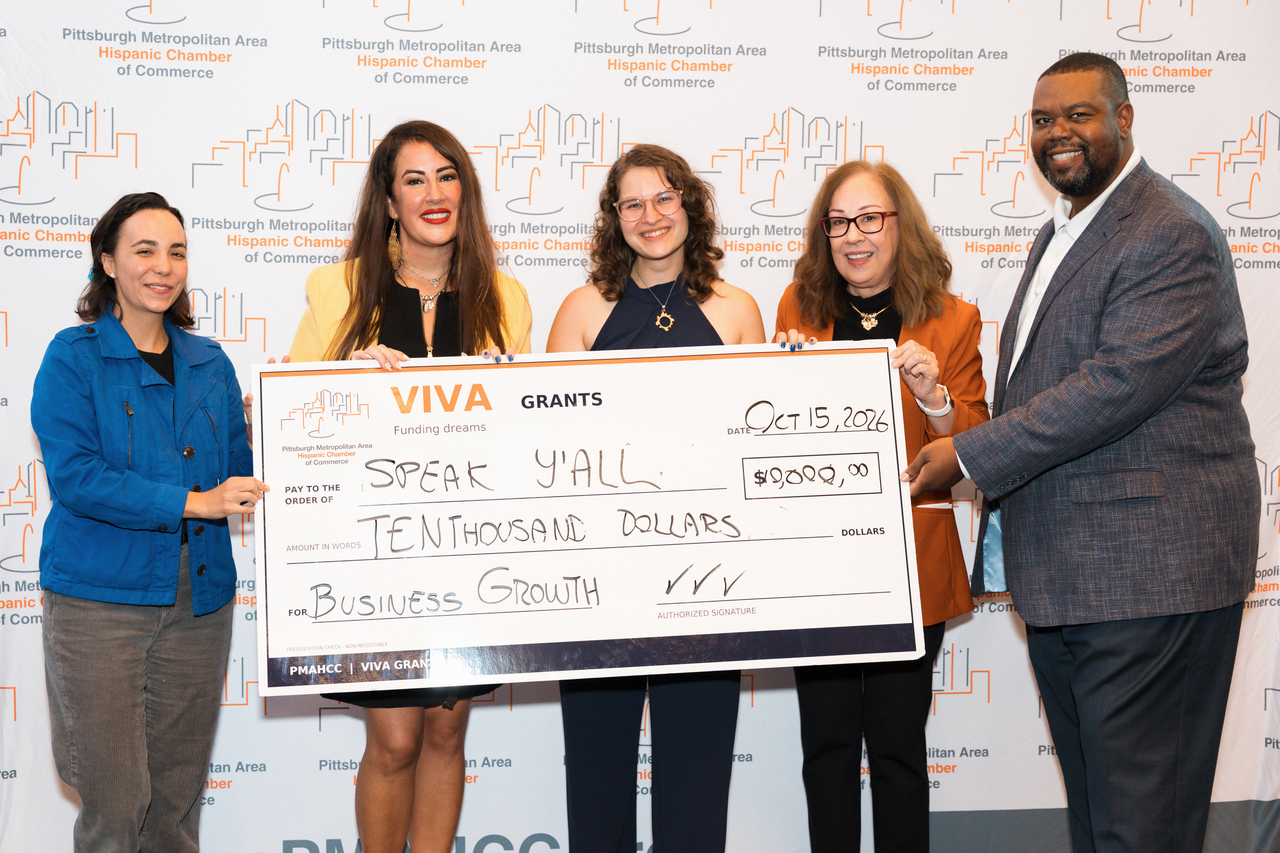 Speak Y'all Wins $10K VIVA Grant from the Pittsburgh Metropolitan Area Hispanic Chamber of Commerce