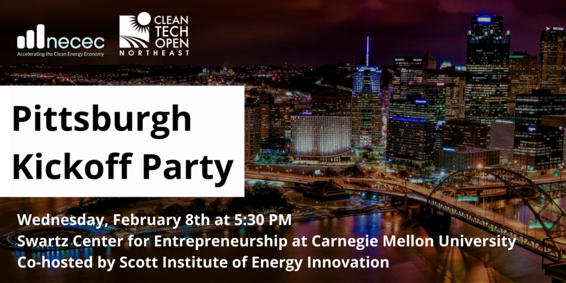 Cleantech Open Northeast Pittsburgh Kickoff Party