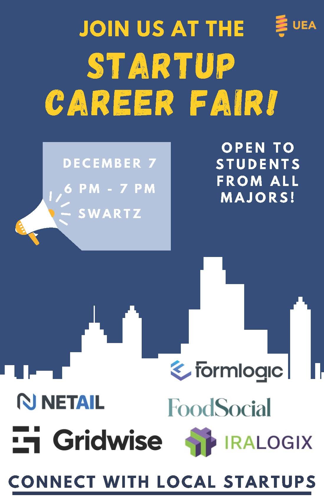 CMU Undergraduate Entrepreneurship Club Startup Career Fair