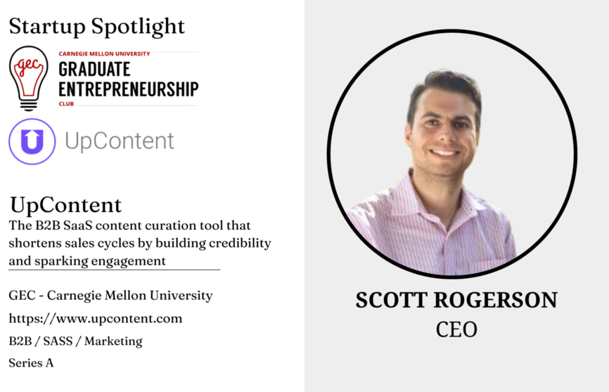 Graduate Entrepreneurship Club Startup Spotlight: UpContent