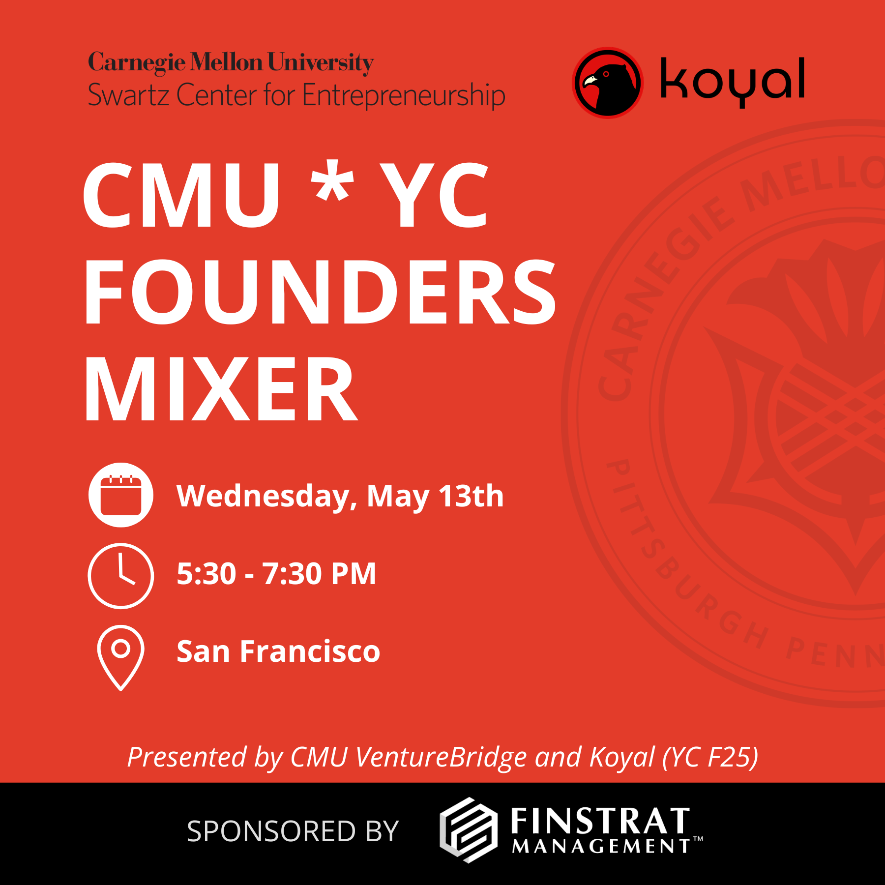 CMU & YC Founders Mixer (May 2026)
