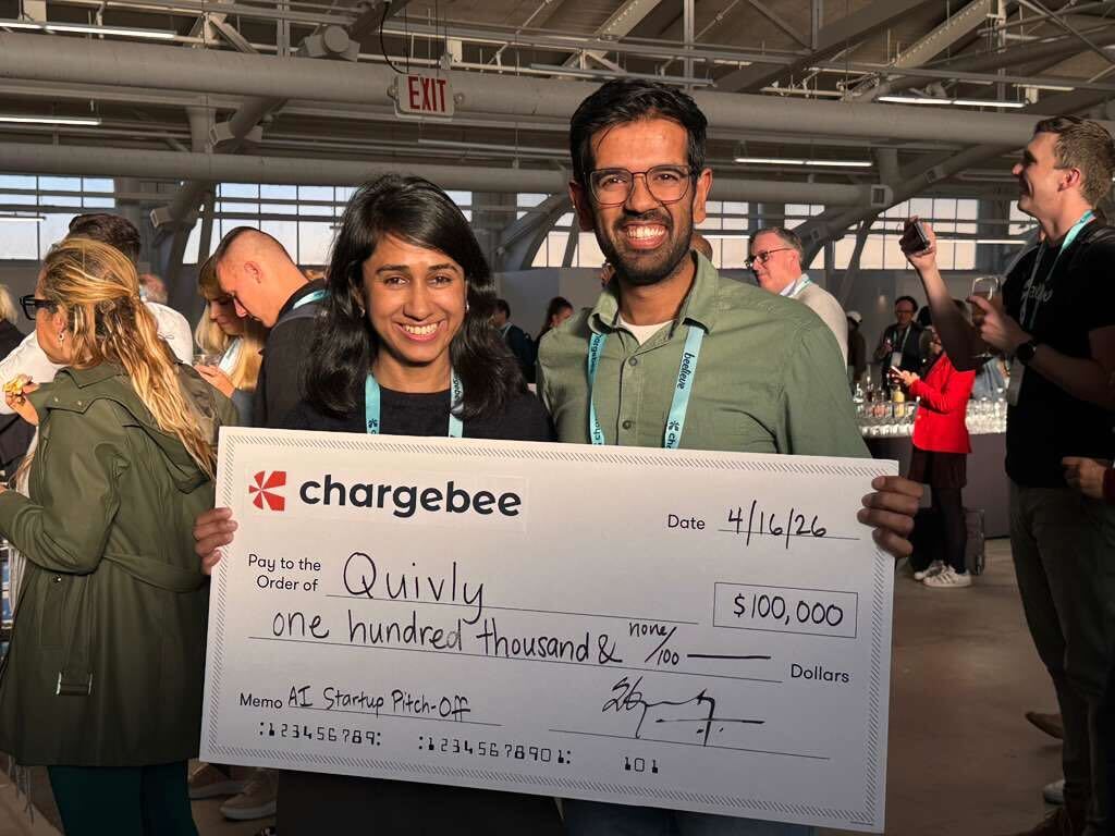 quivly ai chargebee 100k check