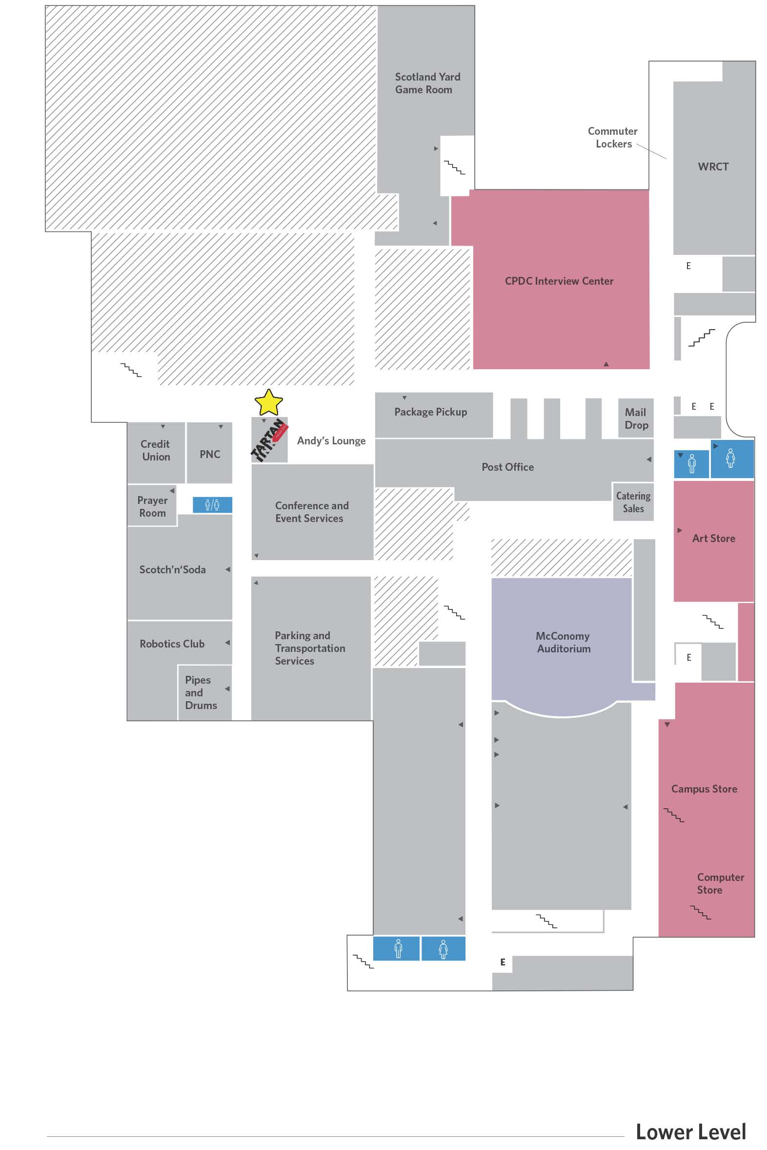 Map to Find Tartan Ink Location