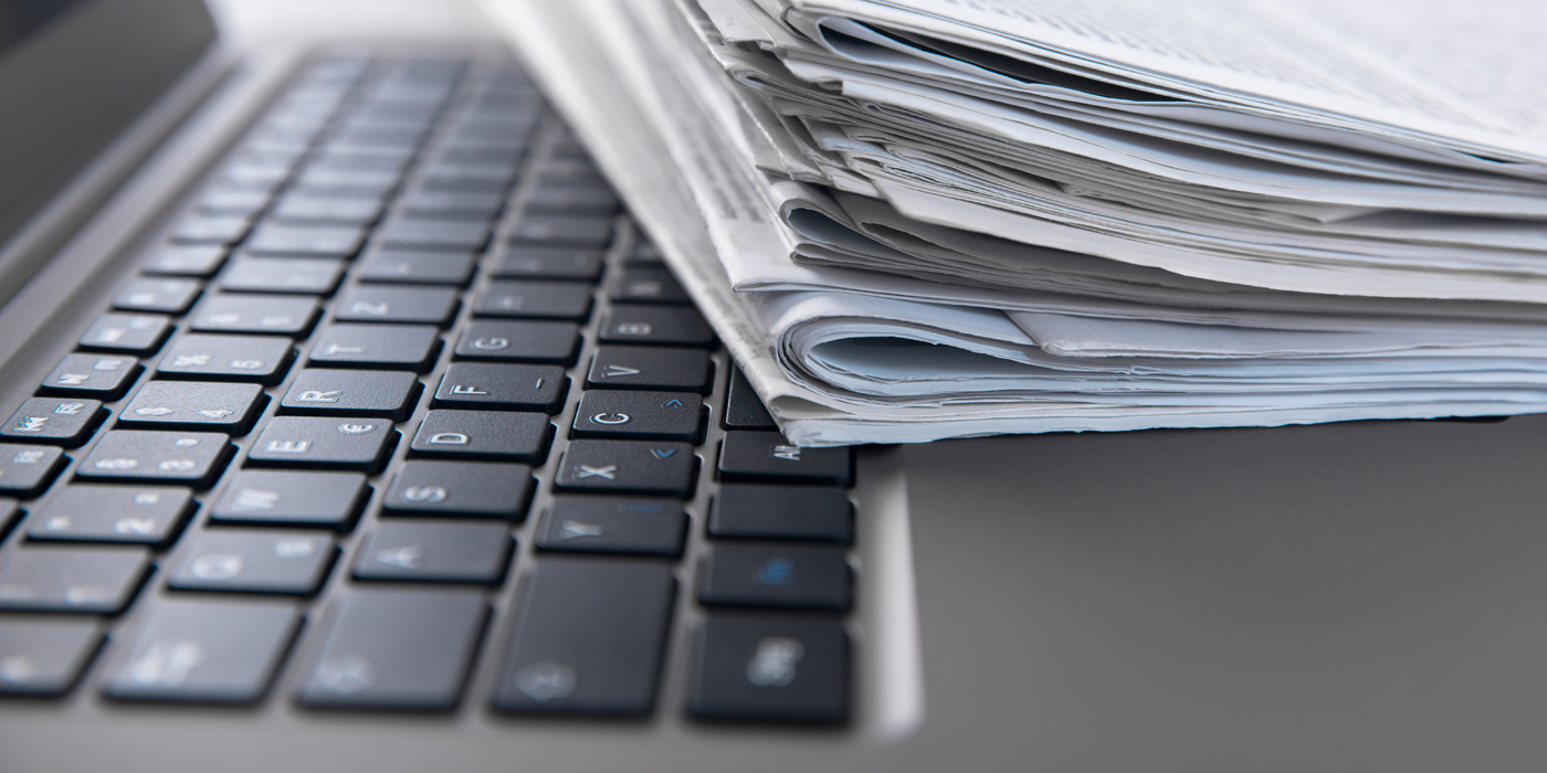 laptop and articles