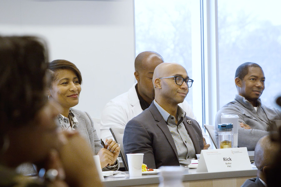 diverse participants in classroom setting