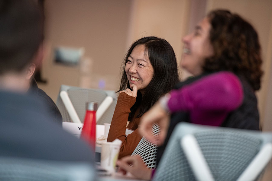 Two women attendees 