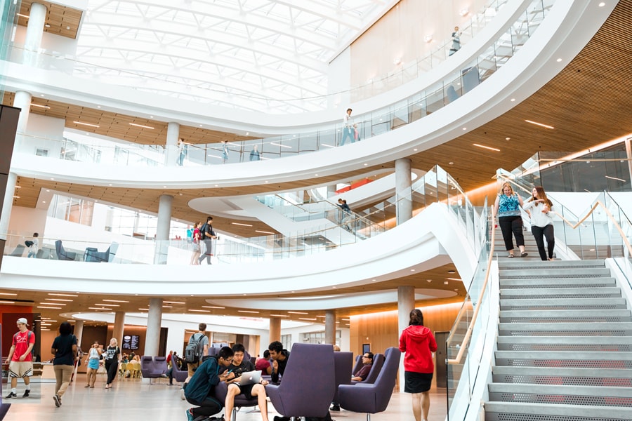 Interior shot of the Tepper Quad