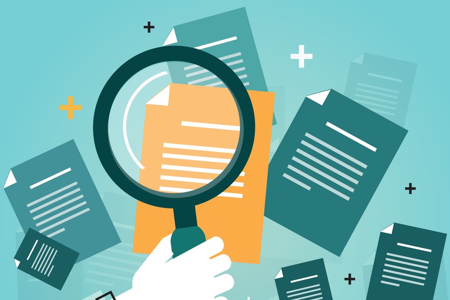 Illustration of a magnifying glass 
