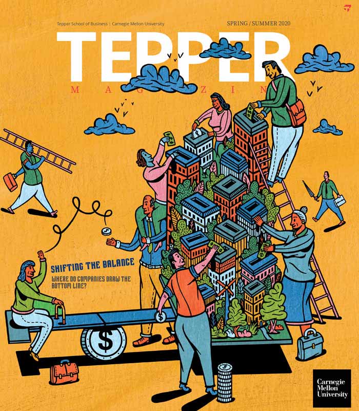 Tepper Magazine summer/spring 2020 cover