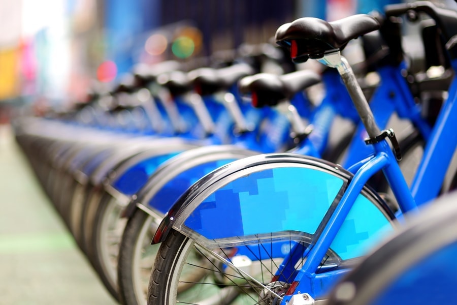 photo of bicycles for public sharing