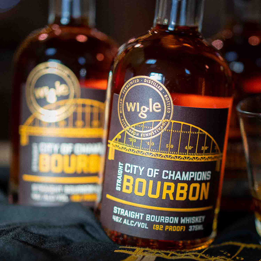 Wigle Whiskey bottles