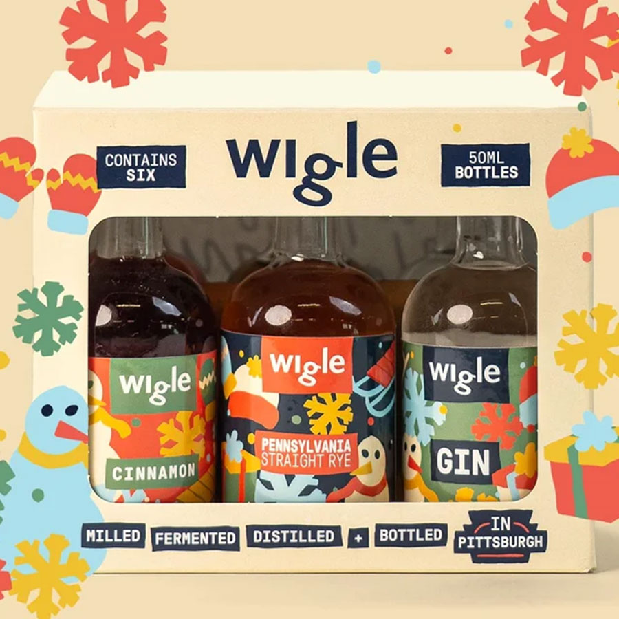 Wigle Whiskey holiday airline kit