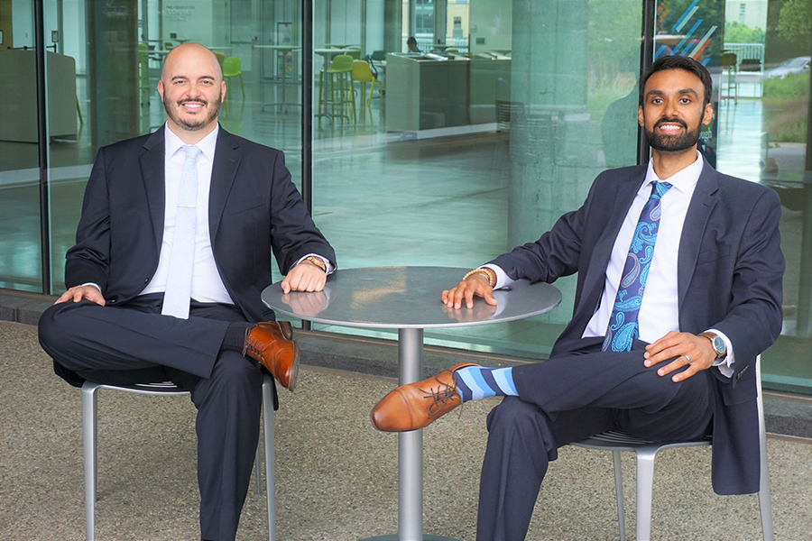 Brian Lash (MBA 2017) and Yogin Shroff (MBA 2016) 