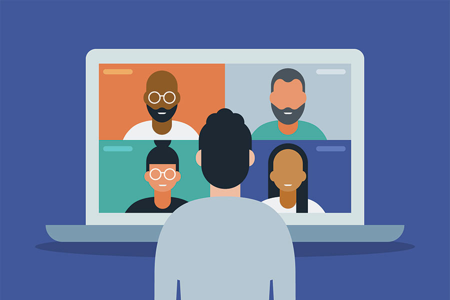 video conference graphic