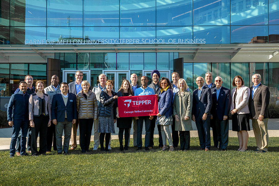 Outside the Tepper Quad with the Alumni Board