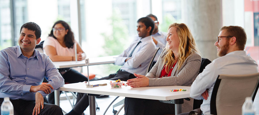 MSBA students in class