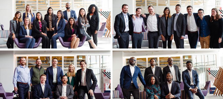 images of four diverse student groups