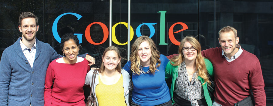 MBA students visiting Google