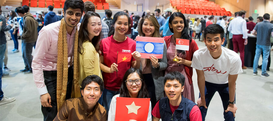 Students at International Festival