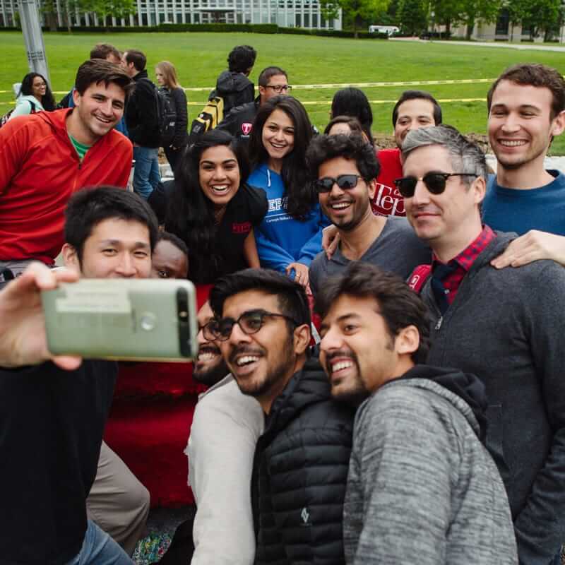 Diverse students at Tepper