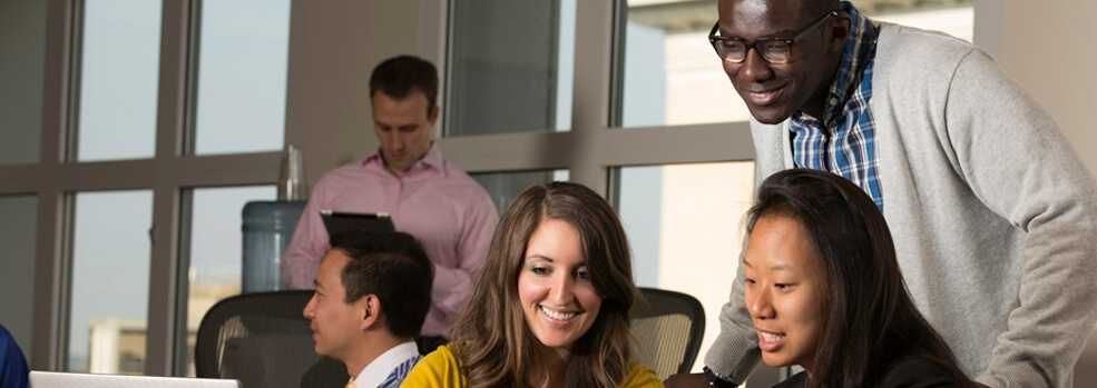 Students at the Tepper School