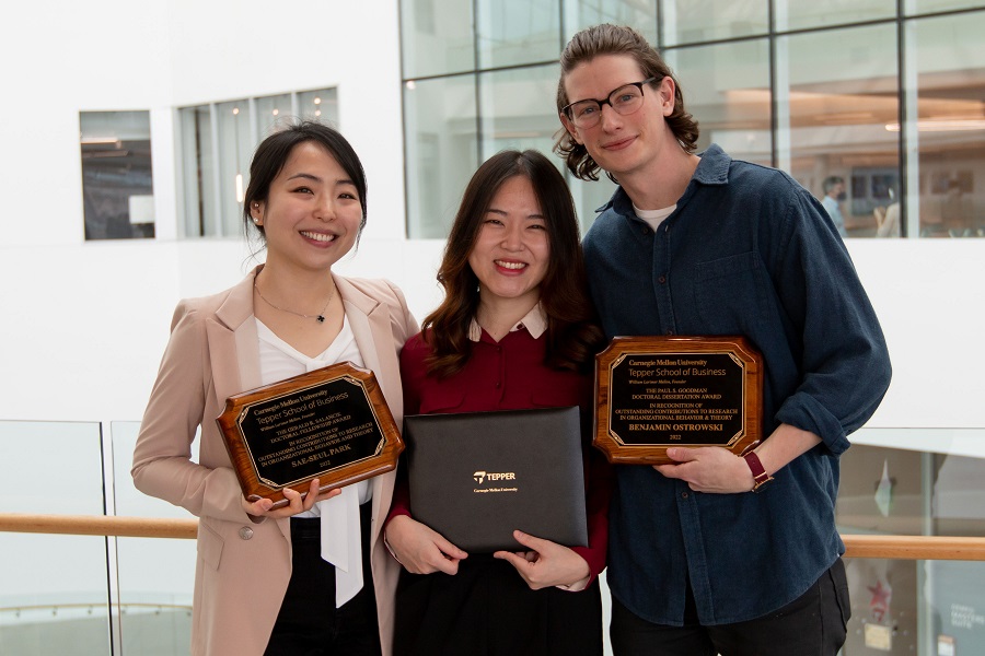 Organizational Behavior PhD candidates with awards