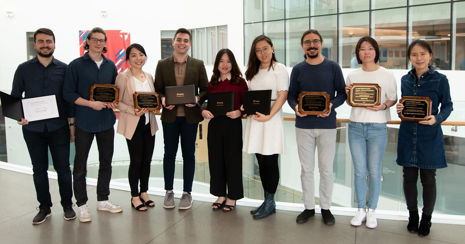 2022 PhD Student Awards Group Photo