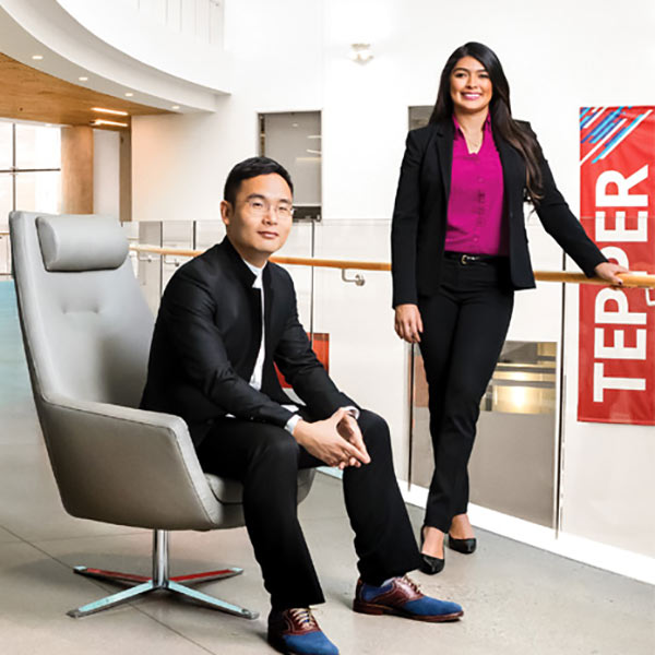 Two Tepper MBA graduates