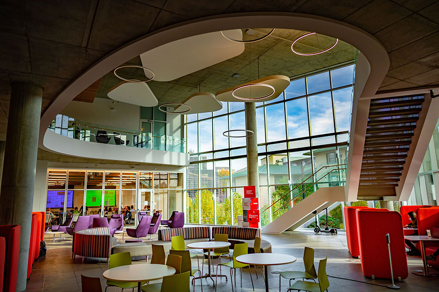 the tepper school interior atrium