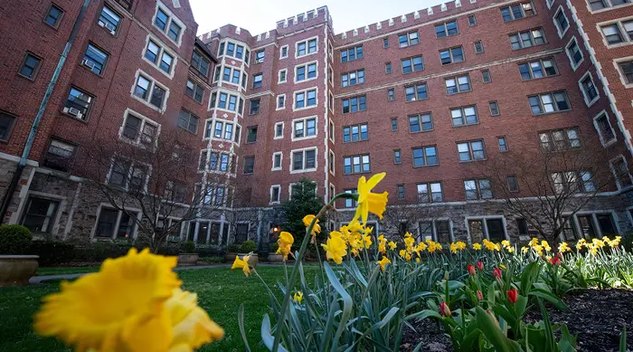 A CMU residence hall.