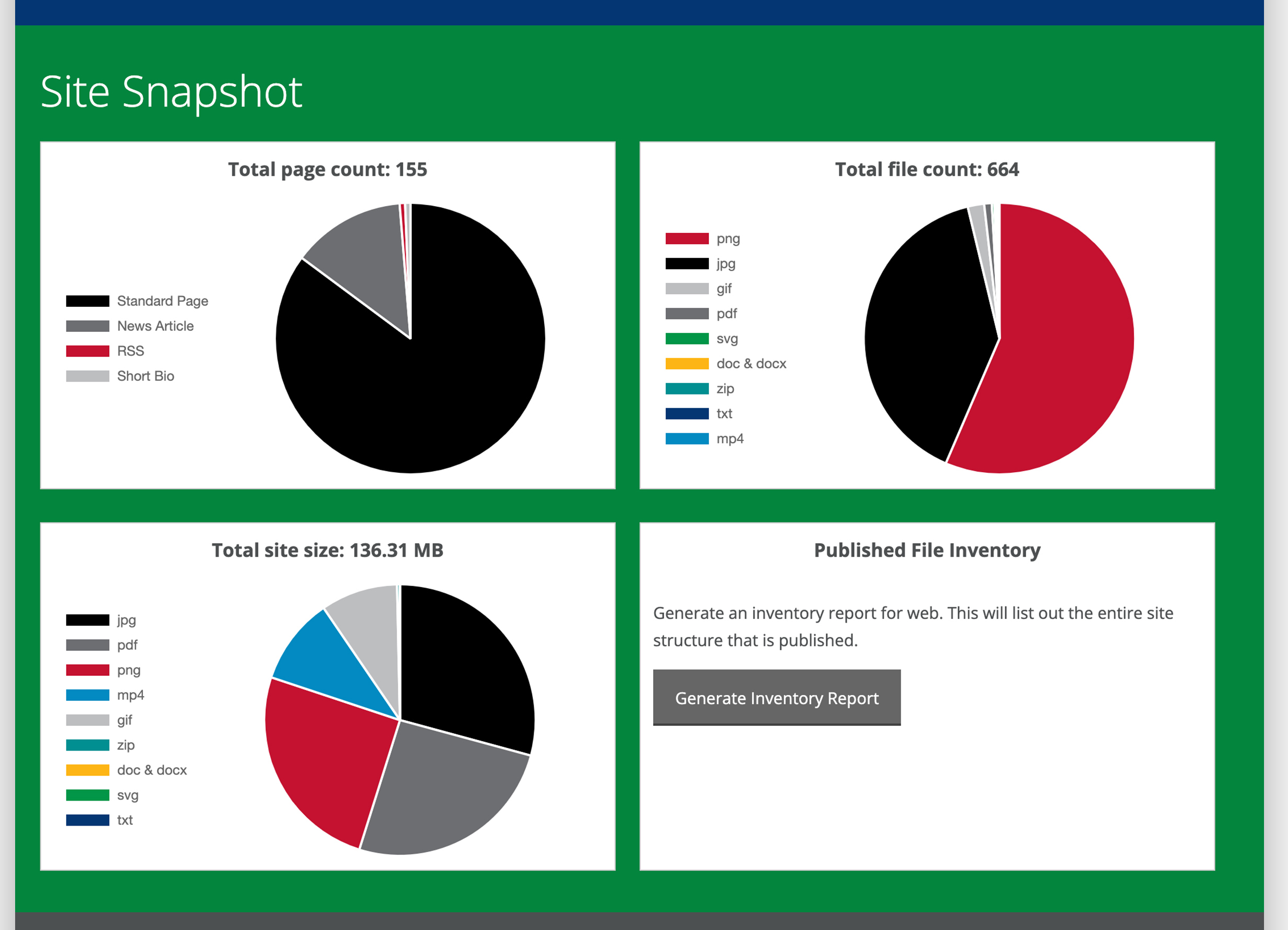 Self-Service Tool Snapshot Example