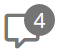 Comments icon with number of comments shown